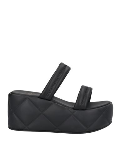 Le Silla Woman Sandals Black Size 11 Soft Leather