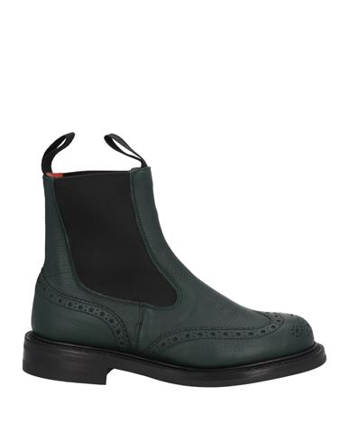Tricker's Woman Ankle Boots Dark Green Size 10 Soft Leather In Green