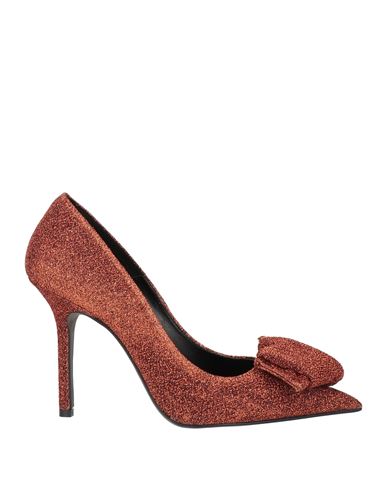 Islo Isabella Lorusso Woman Pumps Rust Size 11 Textile Fibers In Red