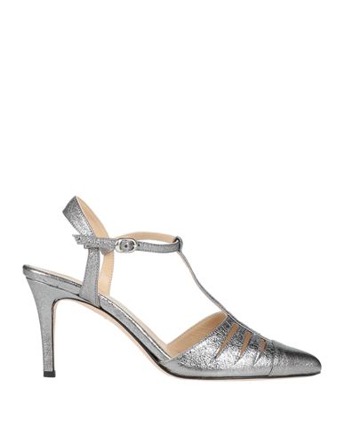 Cristina Millotti Woman Pumps Silver Size 6.5 Soft Leather