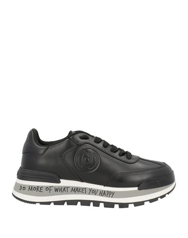 Liu •jo Woman Sneakers Black Size 10 Calfskin