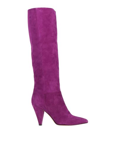 Ninni Woman Knee Boots Deep Purple Size 10 Soft Leather