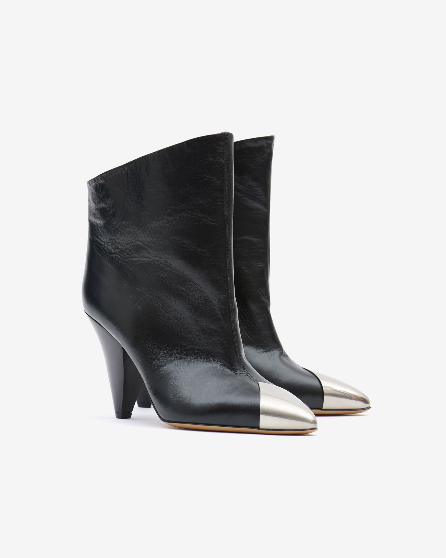 Isabel Marant, Lapio Low Leather Boots - Women - Black