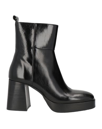 Elvio Zanon Woman Ankle Boots Black Size 7 Soft Leather