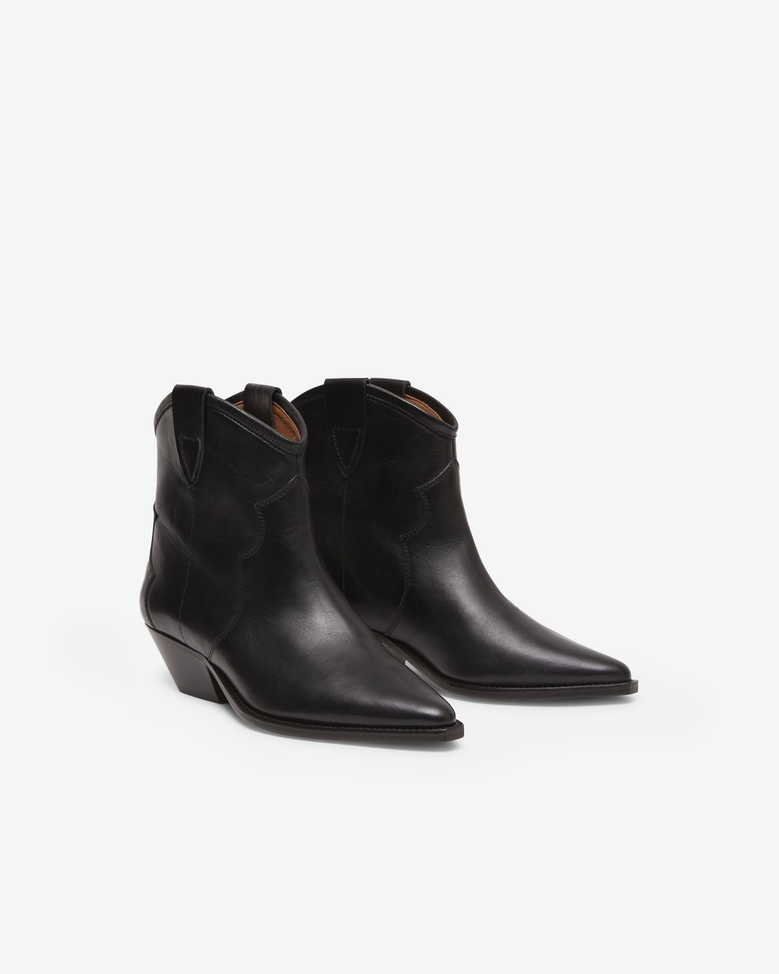 Isabel Marant, Dewina Leather Ankle Boots - Women - Black