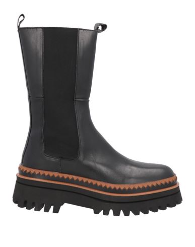 Elvio Zanon Woman Ankle Boots Black Size 11 Soft Leather