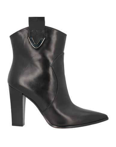 Roberto Festa Woman Ankle Boots Black Size 10 Calfskin