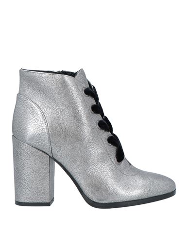 Chantal Woman Ankle Boots Silver Size 10 Soft Leather