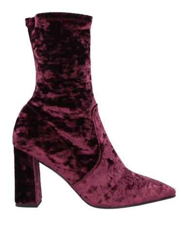 J D Julie Dee Woman Ankle Boots Deep Purple Size 8 Soft Leather