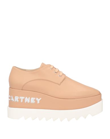 Stella Mccartney Woman Lace-up Shoes Blush Size 5.5 Textile Fibers In Pink