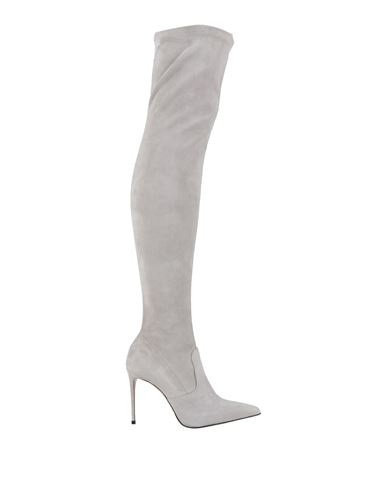 Le Silla Woman Boot Light Grey Size 6.5 Leather In Gray