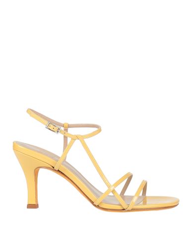 Maryam Nassir Zadeh Woman Sandals Yellow Size 9 Soft Leather