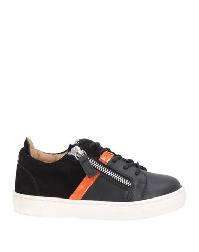 Shop Giuseppe Zanotti Toddler Boy Sneakers Black Size 9.5c Soft Leather