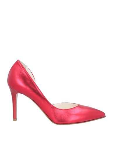 Stele Woman Pumps Red Size 12 Soft Leather