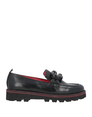 Pas De Rouge Woman Loafers Black Size 12.5 Soft Leather