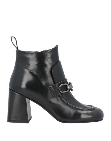 Pas De Rouge Woman Ankle Boots Black Size 11 Soft Leather