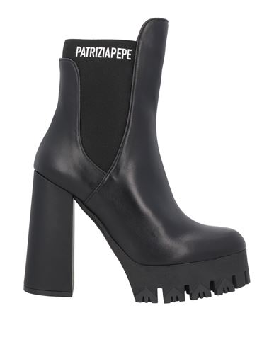 Patrizia Pepe Woman Ankle Boots Black Size 10 Soft Leather
