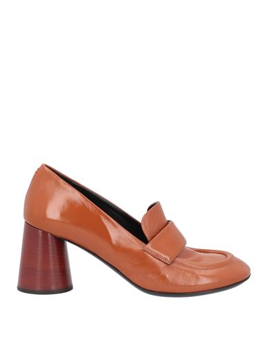 Halmanera Woman Loafers Tan Size 10 Soft Leather In Brown