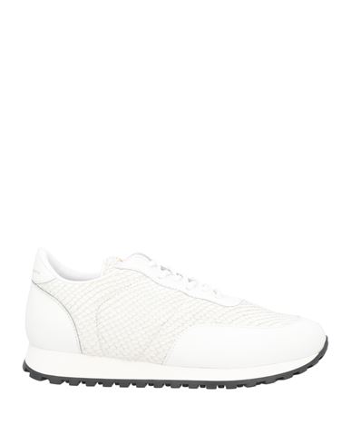Shop Giuseppe Zanotti Man Sneakers White Size 8 Calfskin