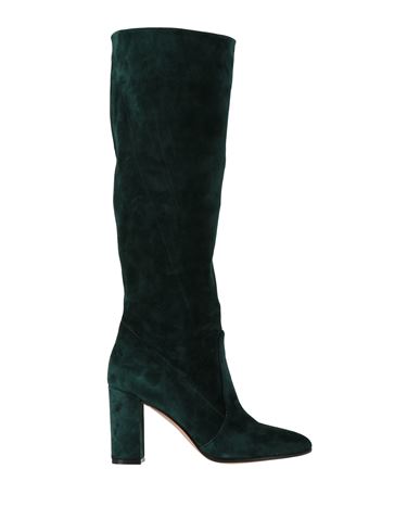 Shop Gianvito Rossi Woman Boot Emerald Green Size 7.5 Soft Leather