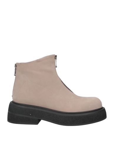 Curiosite Curiosité Woman Ankle Boots Khaki Size 10 Soft Leather In Beige