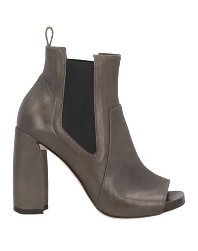 Ixos Woman Ankle Boots Lead Size 10 Soft Leather In Grey