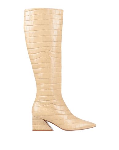 Mercedes Castillo Woman Knee Boots Beige Size 5 Soft Leather