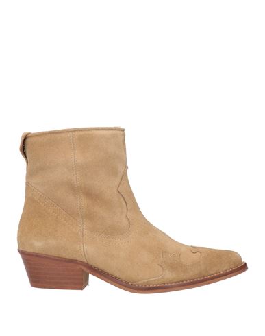 Cuplé Woman Ankle Boots Sand Size 11 Leather In Beige