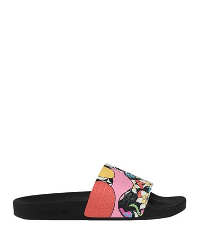 Adidas X Rich Mnisi Adilette Pride Rm Man Sandals Black Size 4 Rubber In Black