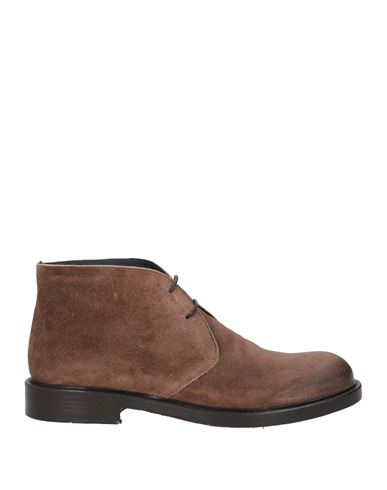 Seboy's Man Ankle Boots Dark Brown Size 11 Soft Leather In Brown