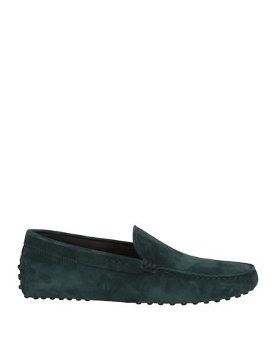 Tod's Man Loafers Deep Jade Size 9 Soft Leather In Green