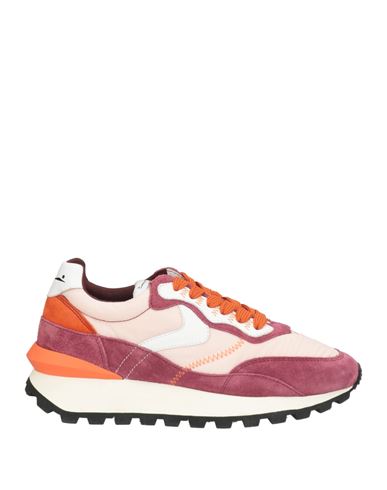 Voile Blanche Woman Sneakers Garnet Size 7 Leather, Textile Fibers In Red