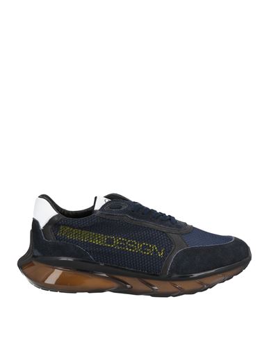 Momo Design Man Sneakers Midnight Blue Size 8 Soft Leather, Textile Fibers