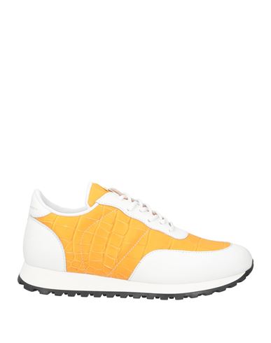 Giuseppe Zanotti Man Sneakers Mandarin Size 13 Soft Leather In Mandarin