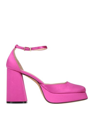Shop Roberto Festa Woman Pumps Fuchsia Size 8 Textile Fibers In Pink