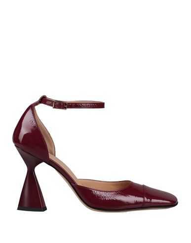 Feleppa Woman Pumps Burgundy Size 9 Soft Leather In Red