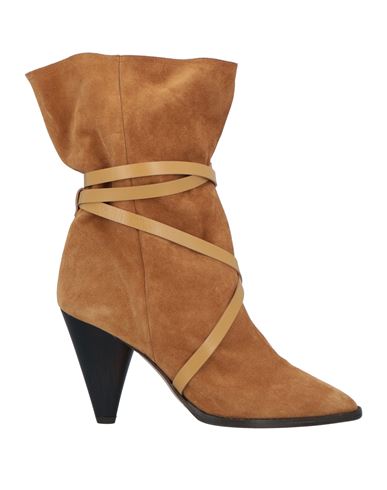 Isabel Marant Woman Ankle Boots Tan Size 11 Soft Leather In Brown