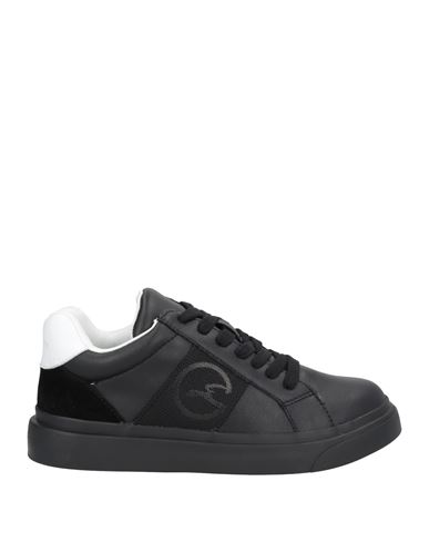 Gattinoni Woman Sneakers Black Size 11 Soft Leather, Textile Fibers In Black