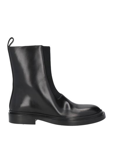Jil Sander Woman Ankle Boots Black Size 7 Soft Leather