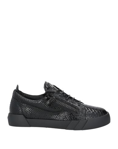Shop Giuseppe Zanotti Man Sneakers Black Size 14 Soft Leather
