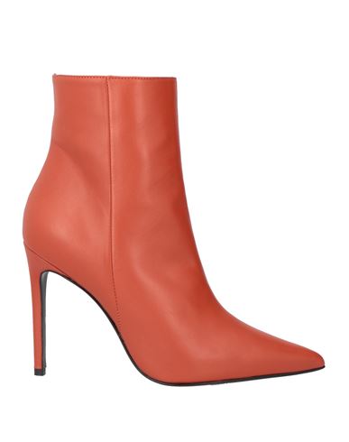 Shop Marc Ellis Woman Ankle Boots Rust Size 7 Soft Leather In Red