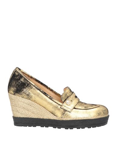 A.testoni A. Testoni Woman Loafers Gold Size 8.5 Soft Leather