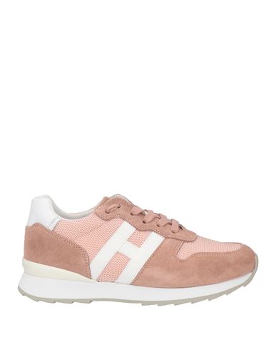 Hogan Toddler Girl Sneakers Antique Rose Size 10c Leather, Textile Fibers In Pink