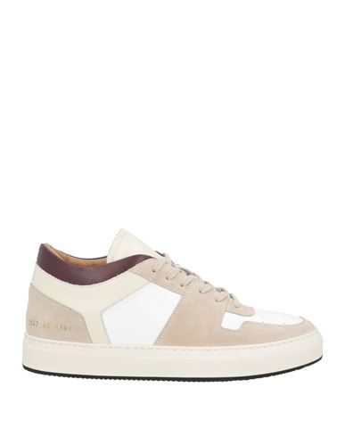 Shop Common Projects Man Sneakers Beige Size 7 Soft Leather