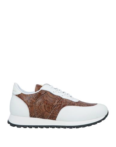 Shop Giuseppe Zanotti Man Sneakers Tan Size 8 Soft Leather In Brown