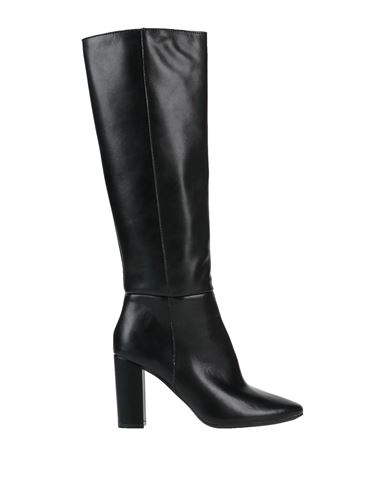 Francesco Milano Woman Boot Black Size 11 Soft Leather