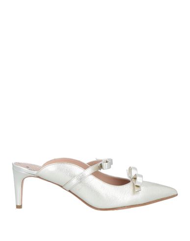 Redv Red(v) Woman Mules & Clogs Platinum Size 6 Soft Leather In Grey