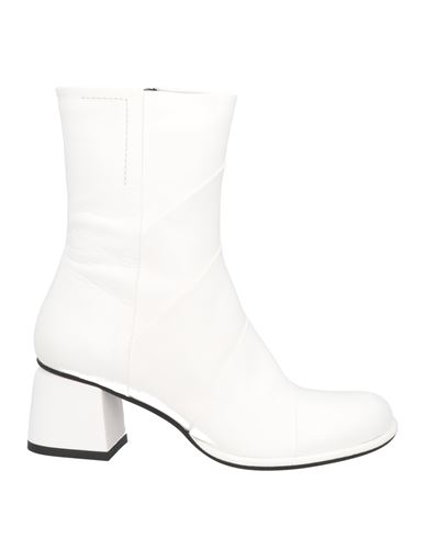 Pas De Rouge Woman Ankle Boots White Size 10 Soft Leather