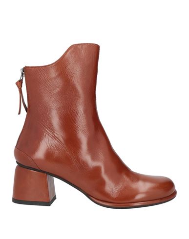 Pas De Rouge Woman Ankle Boots Tan Size 9 Soft Leather In Brown