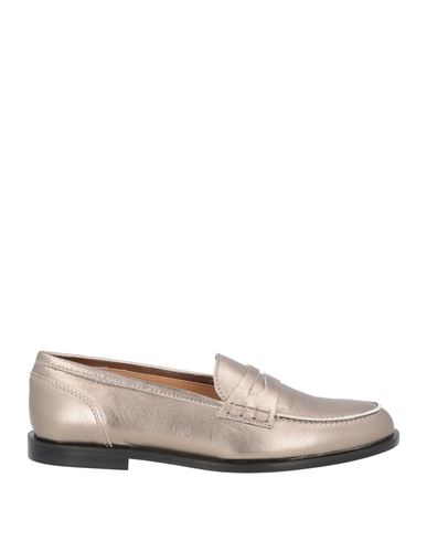 Boemos Woman Loafers Platinum Size 11 Soft Leather In Rose Gold